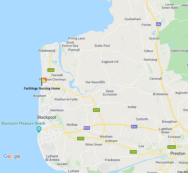 Farthings Nursing Home location Map